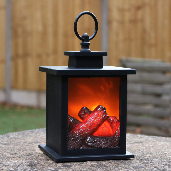 LED Fireplace Lamp Light, Battery Operated Amber Flame Effect – PK Green UK