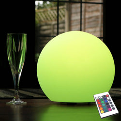Table Lamp with Remote, 25cm Colour Changing Dimmable LED Sphere Light