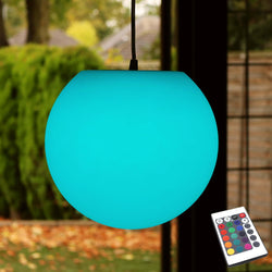 LED Ceiling Pendant Lighting, 30cm Dimmable Colour Changing Orb Lamp