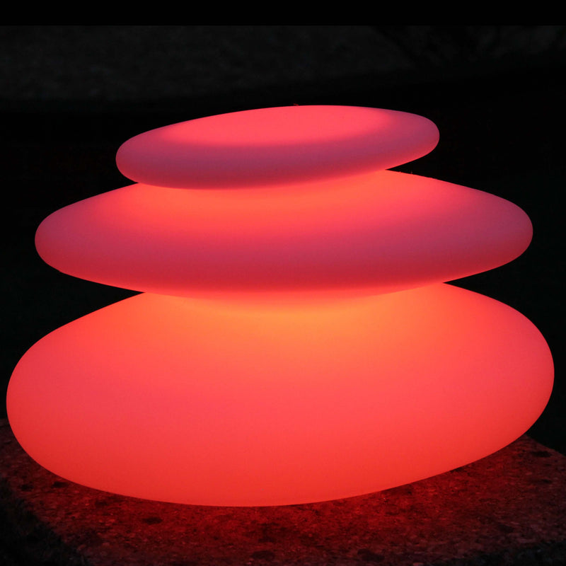 Colour changing spiral mood light, set to a static red colour