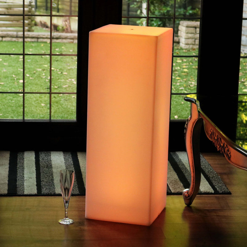 80cm Large Modern Cordless LED Floor Lamp, Dimmable RGB Mood Lighting