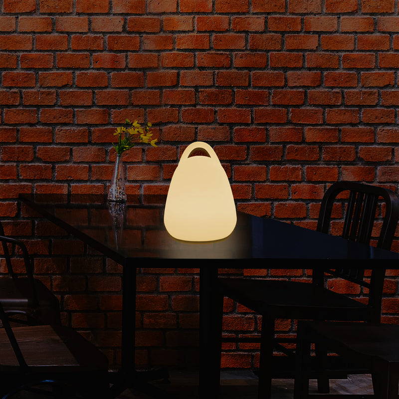 Decorative LED Table Lantern Light for Bedroom, Mains Powered, Warm White E27 Bulb