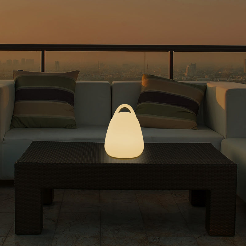 Decorative LED Table Lantern Light for Bedroom, Mains Powered, Warm White E27 Bulb