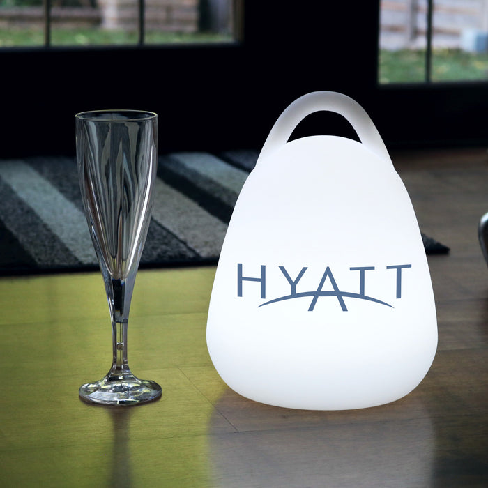 Personalised LED Lantern Lamp with Logo, Promotional Wireless Backlit Table Light Box