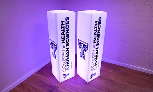 Texas Tech University's Custom Columns for Multi-Purpose Campus Events