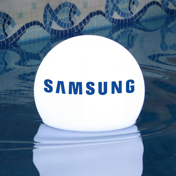 Custom Branded Floating LED Ball Light, Personalised Pool Pond Event Lighting Lightbox