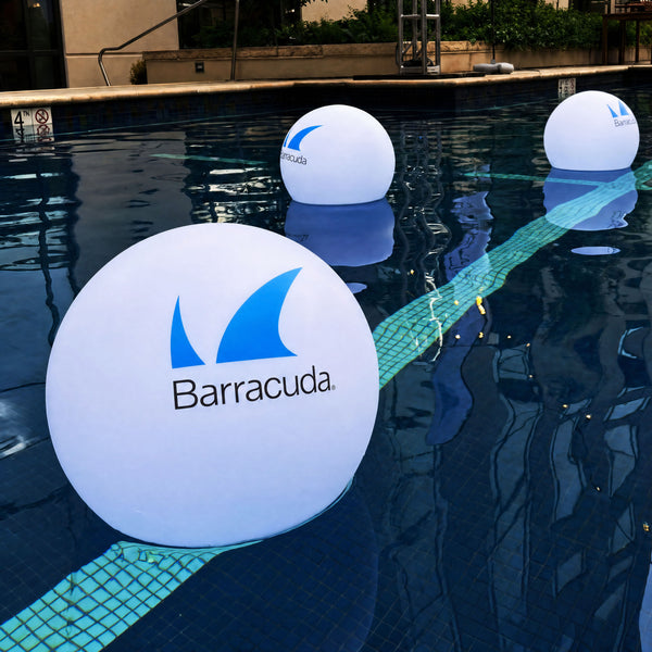 Large Personalised Floating LED Pool Light for Outdoor Events, Ponds, Weddings