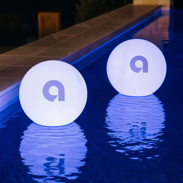Large Custom Branded LED Floating Pool Light Box for Outdoor Events, Pool Parties