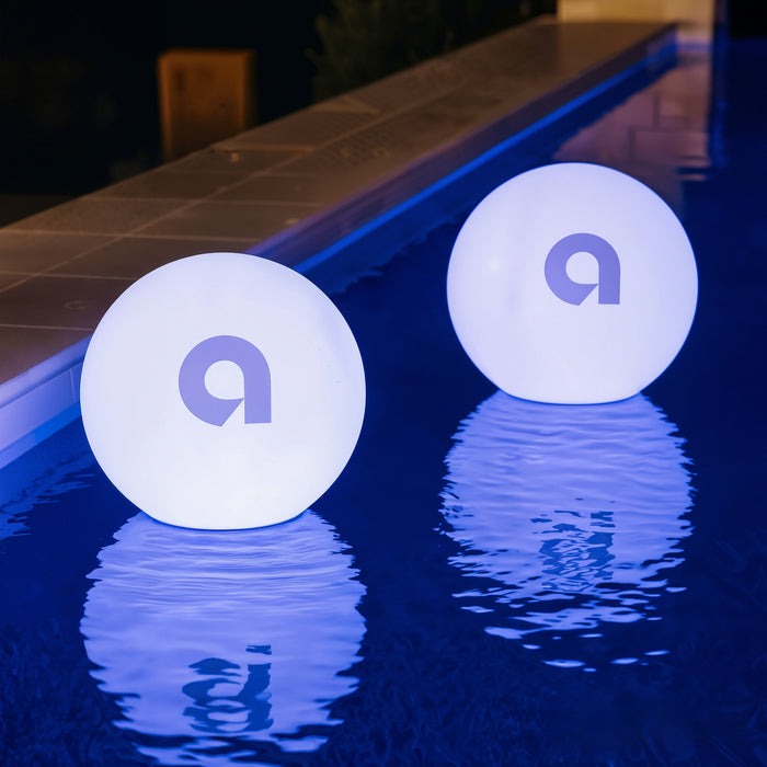 Large Custom Branded LED Floating Pool Light Box for Outdoor Events, Pool Parties