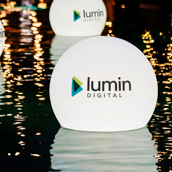 Customised Floating Pool Light, Personalised Outdoor Pond Lamp with Logo