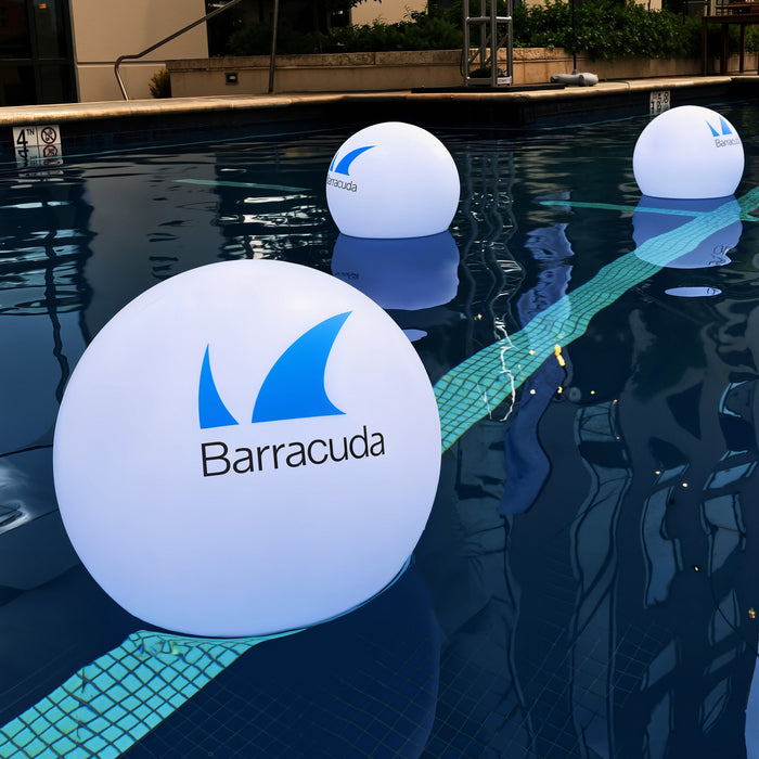 Large Personalised Floating LED Pool Light for Outdoor Events, Ponds, Weddings