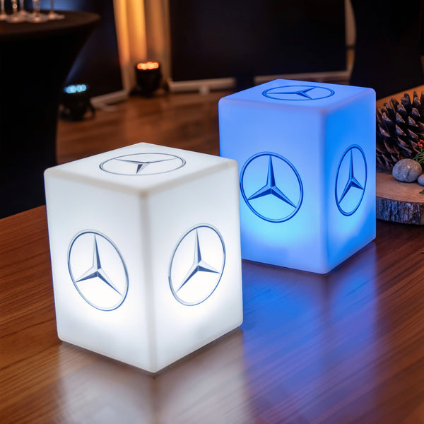 Custom Branded LED Table Centre Light, Personalised Backlit Light Box Lamp with Logo