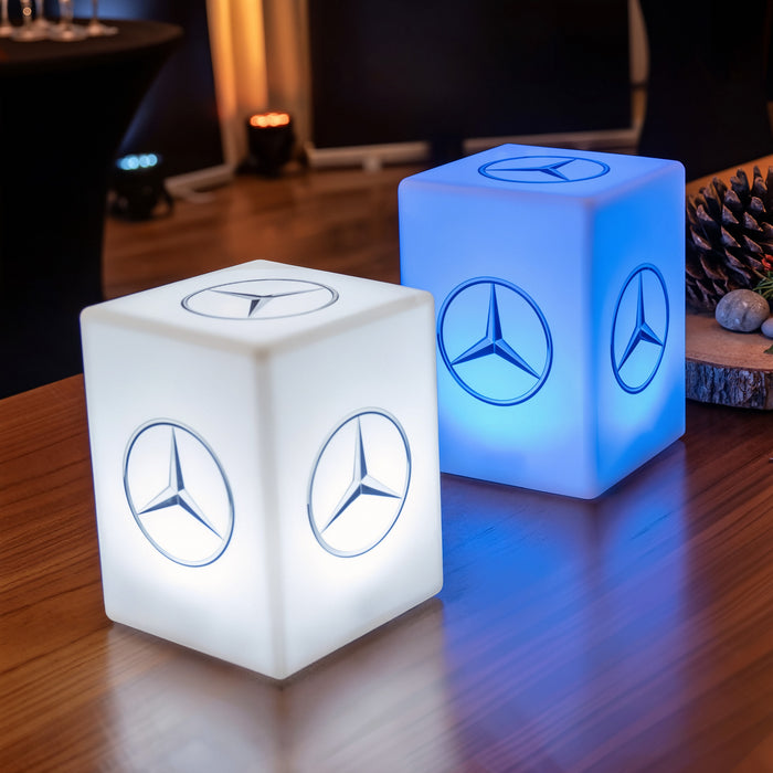 Custom Branded LED Table Centre Light, Personalised Backlit Light Box Lamp with Logo