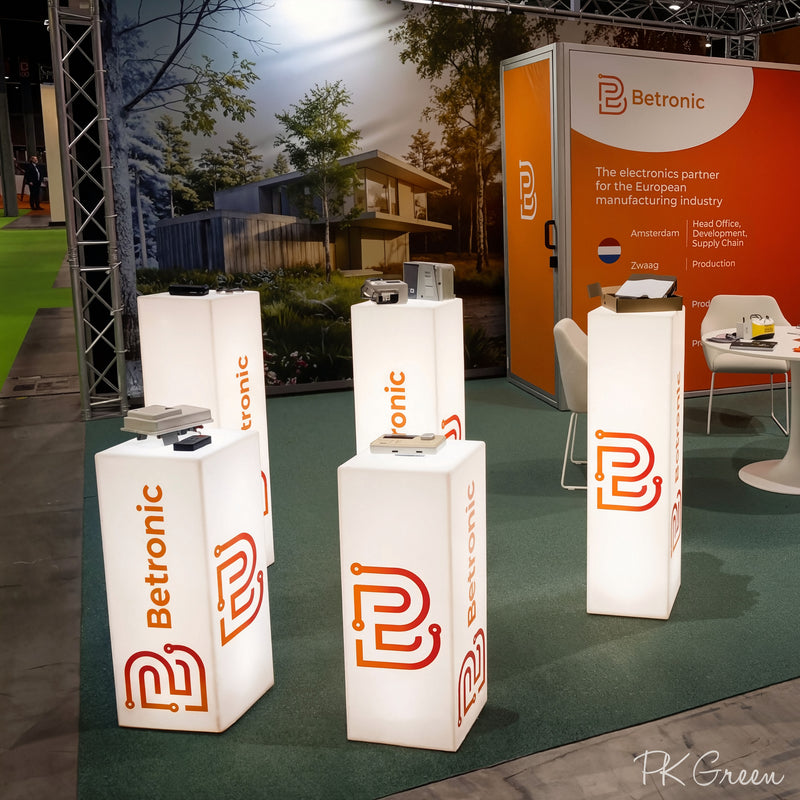 Custom Column LED Light Box, Branded Outdoor Plinth Pillar Display Sig ...