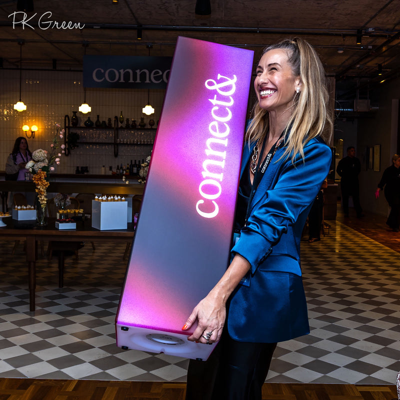 Custom Column LED Light Box, Branded Outdoor Plinth Pillar Display Sig ...