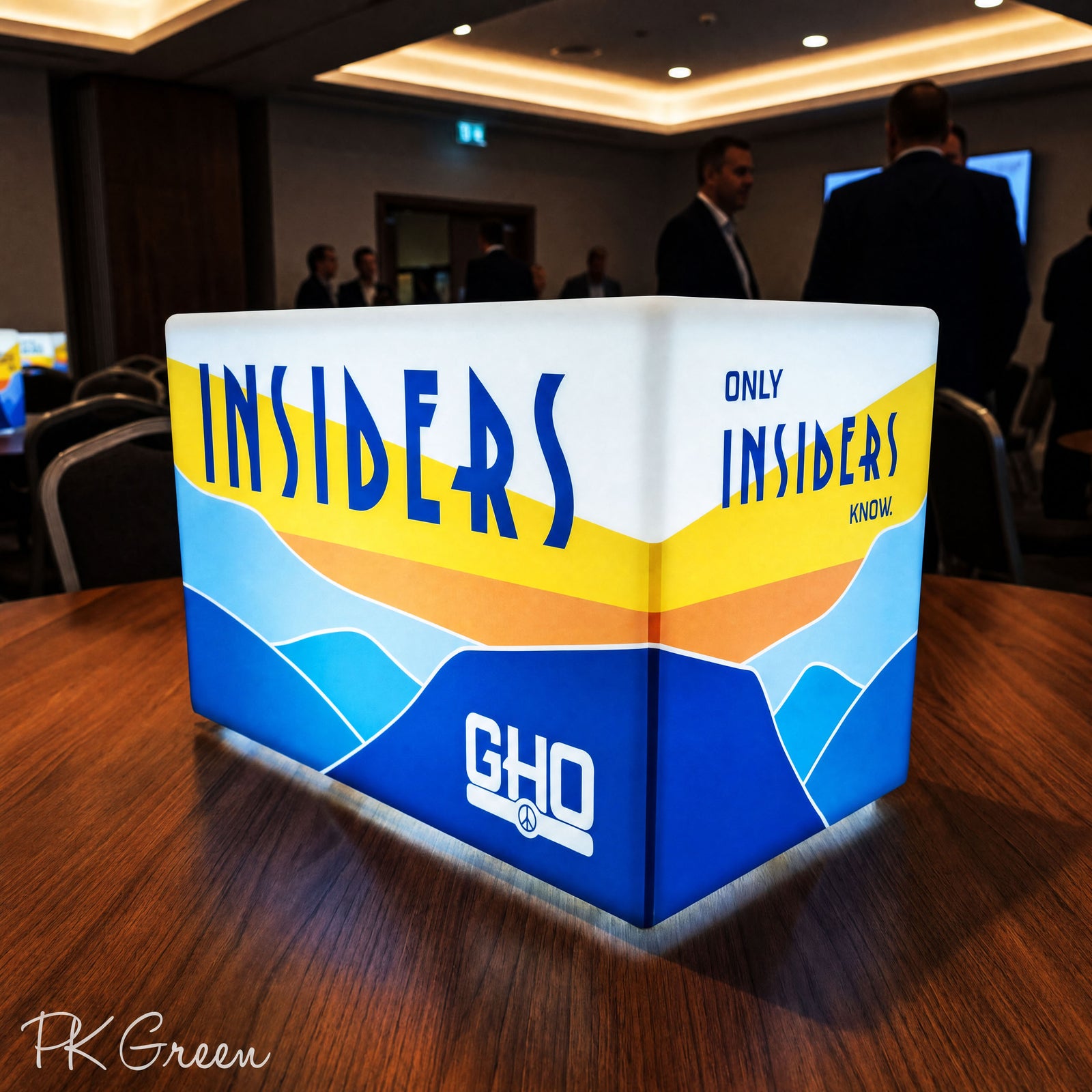 Branded Lightbox with Logo, Illuminated LED Stool Seat Bench