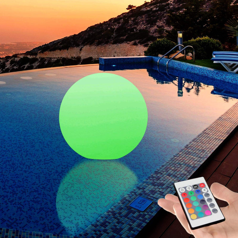 Floating Garden Orb Light, 60cm LED Rechargeable Pool Pond Patio Lamp