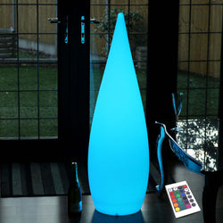 Large Decorative LED Floor Lamp, Cordless, Colour Changing, 120cm Tall