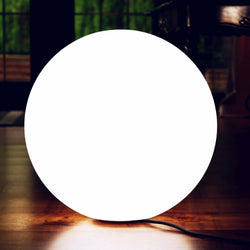 50cm Orb Floor Lamp, Dimmable White LED Mains Light