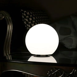 20cm Designer Sphere Lamp, Dimmable White LED Mains Powered Light