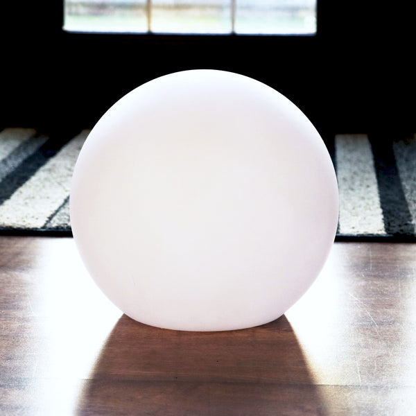 25cm Ball Sphere Shell Lampshade, Semi Transparent PE Plastic, Table Orb Globe, 250mm Dia.