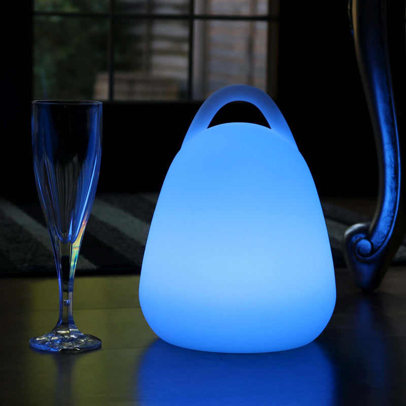 LED Table Lamp Lantern, 23cm Cordless Colour Changing Ambient Lighting