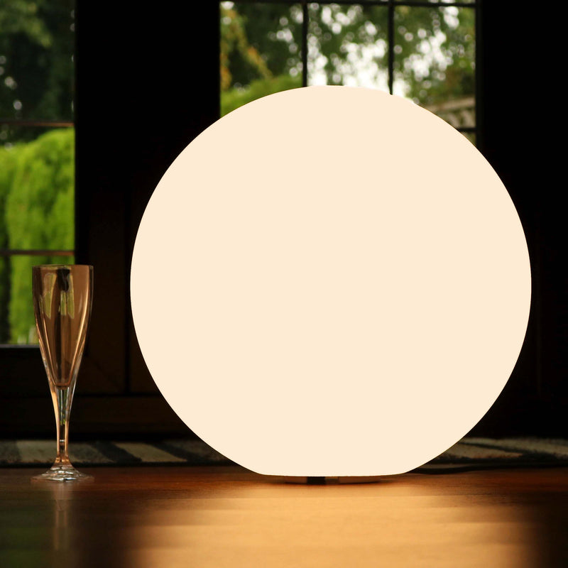 40cm LED Ball Floor Lamp for Living Room, Modern, Warm White E27 Bulb