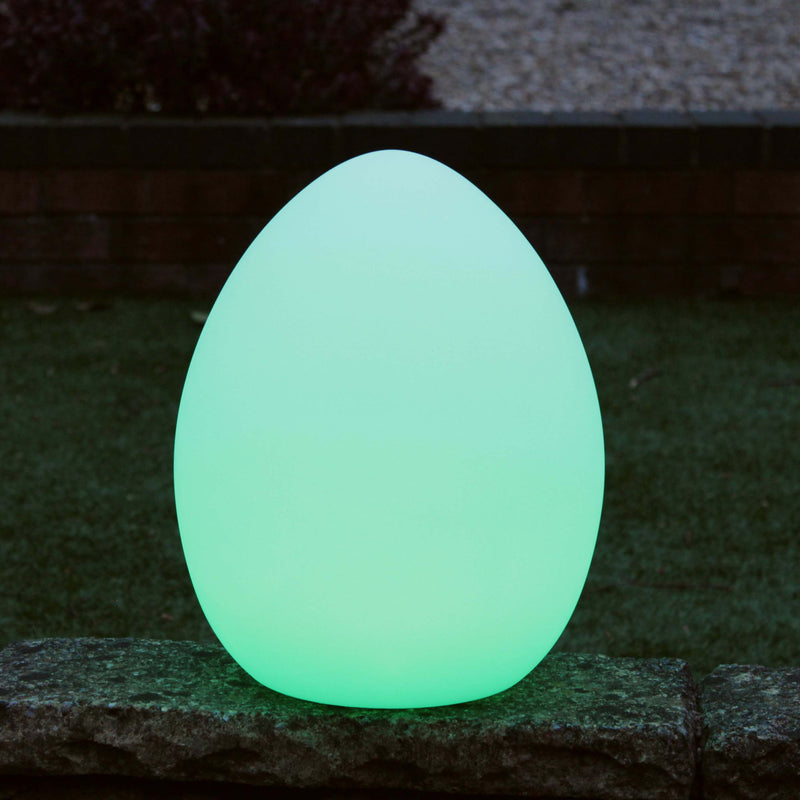 LED mood light placed outdoors 