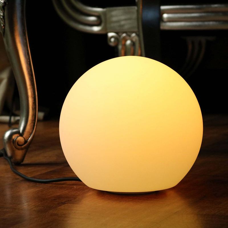 Table Lamp + Remote, 30cm LED RGB Decorative Bedside Sphere Mood Light