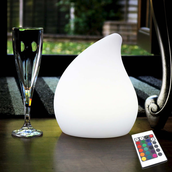 Decorative Table Lamp, 20cm Cordless RGB Ambient Mood Light + Remote