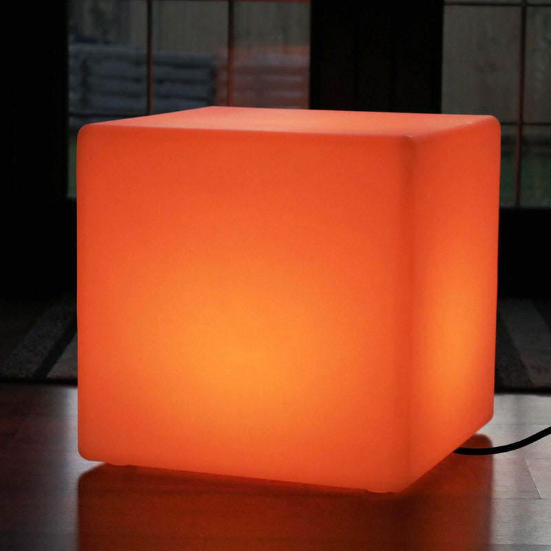 50cm Mood Cube LED Mains Powered Stool - Colour Changing