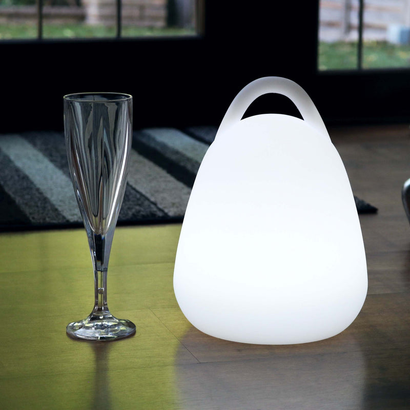 LED Table Lamp Lantern, 23cm Cordless Colour Changing Ambient Lighting