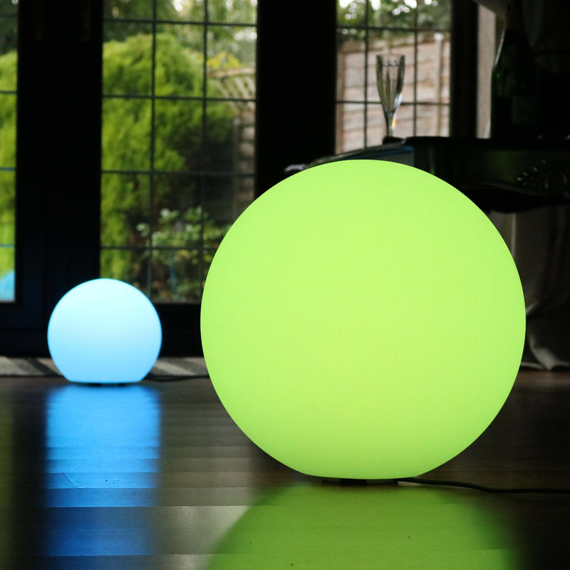 Table Lamp with Remote, 25cm Colour Changing Dimmable LED Sphere Light