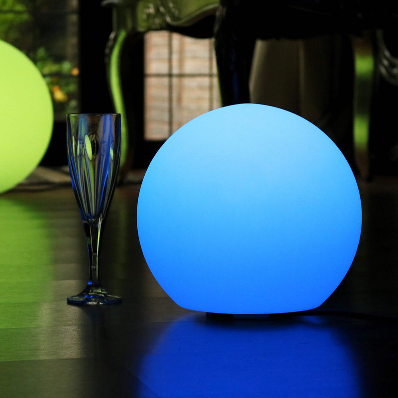 Table Lamp + Remote, 30cm LED RGB Decorative Bedside Sphere Mood Light