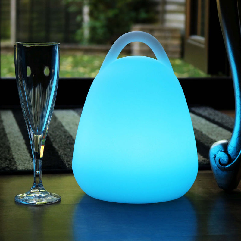 LED Table Lamp Lantern, 23cm Cordless Colour Changing Ambient Lighting