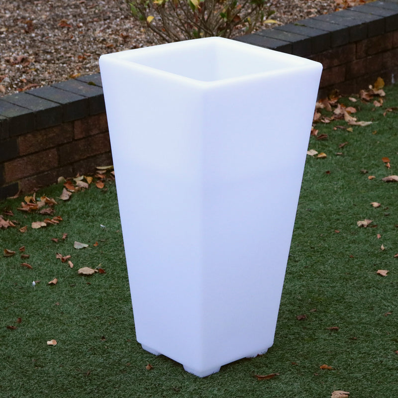 Outdoor Mains Powered LED Flower Vase, 75cm Tall Floor Vase Plant Pot for Garden, Patio
