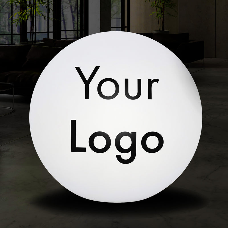 Promotional Light Box, Freestanding Backlit Display Sign, Large Circular Floor Lamp