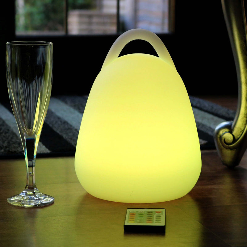 LED Table Lamp Lantern, 23cm Cordless Colour Changing Ambient Lighting