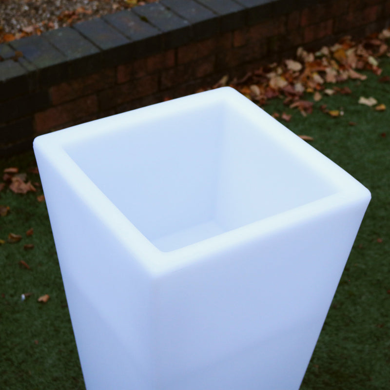 Outdoor Mains Powered LED Flower Vase, 75cm Tall Floor Vase Plant Pot for Garden, Patio