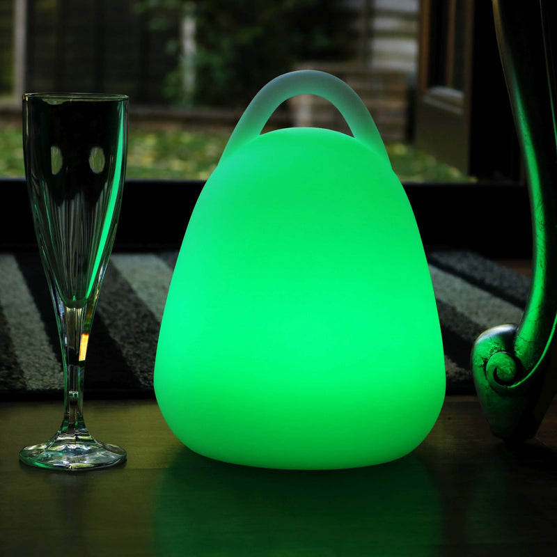 LED Table Lamp Lantern, 23cm Cordless Colour Changing Ambient Lighting