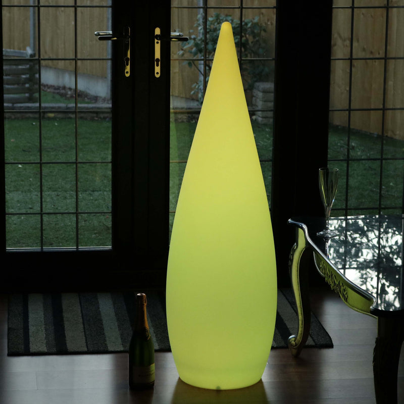 Large Decorative LED Floor Lamp, Cordless, Colour Changing, 120cm Tall