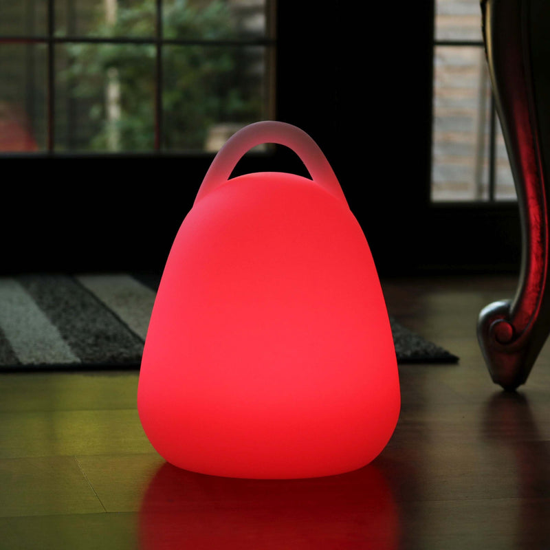 LED Table Lamp Lantern, 23cm Cordless Colour Changing Ambient Lighting
