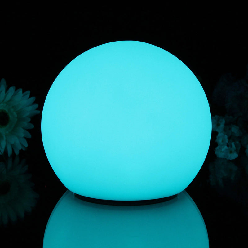 25cm Floating LED Globe Lamp, Cordless Waterproof RGB Sphere (IP67)