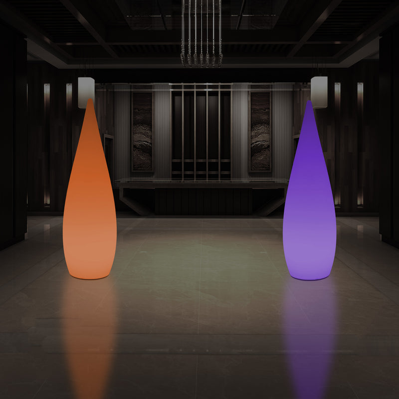 150cm Large Designer LED Floor Lamp, 1.5m Wireless Colour Changing Water Drop Light