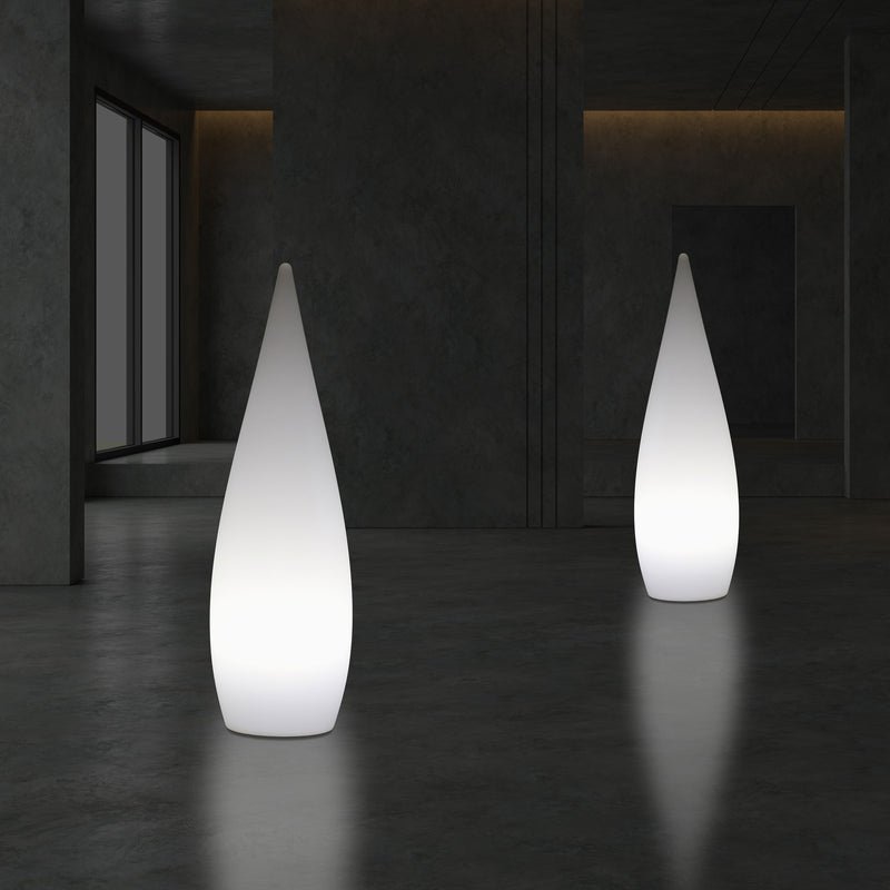 80cm Indoor Designer E27 Floor Standing Lamp, Water Drop Light for Living Room, White