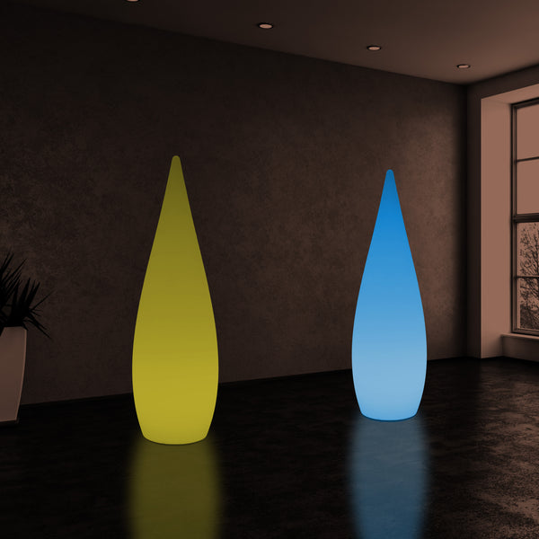 150cm Large Designer LED Floor Lamp, 1.5m Wireless Colour Changing Water Drop Light