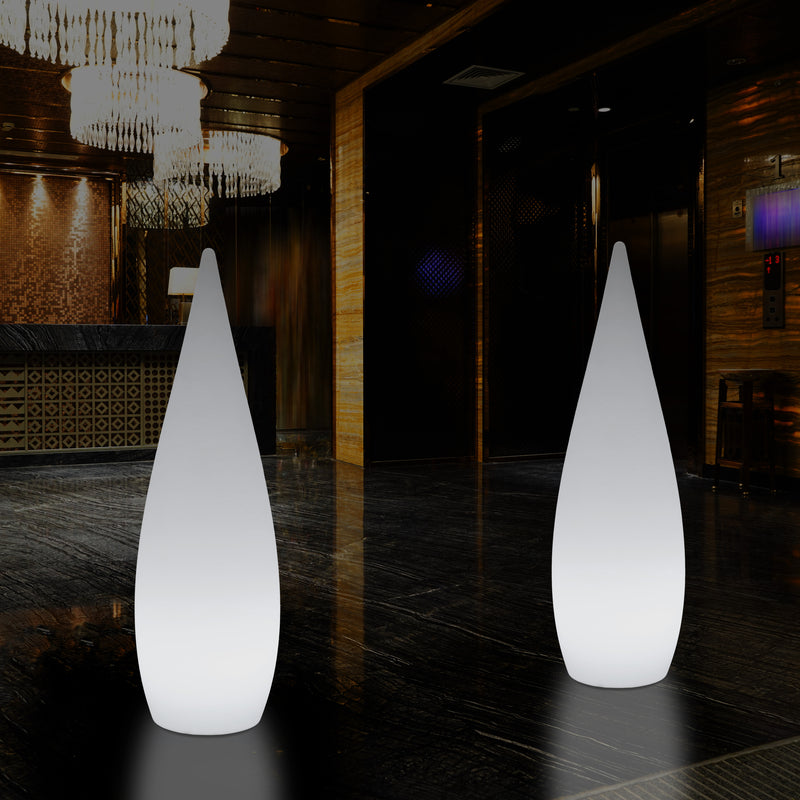 150cm Large Designer LED Floor Lamp, 1.5m Wireless Colour Changing Water Drop Light