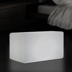 LED Seat Bench Stool Light, 55 x 35 cm, Modern E27 Floor Lamp for Living Room, White