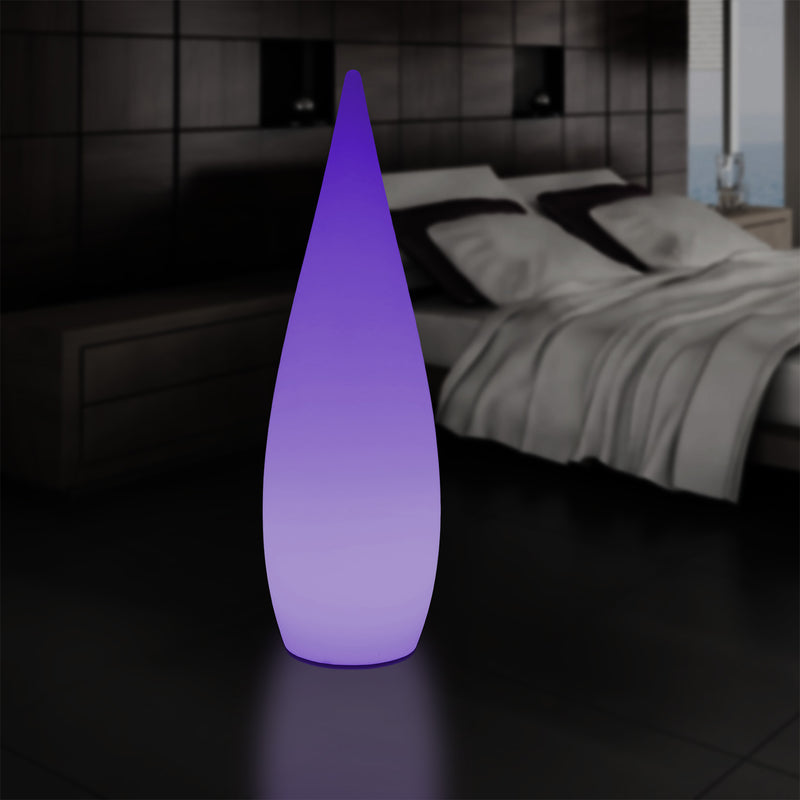 150cm Large Designer LED Floor Lamp, 1.5m Wireless Colour Changing Water Drop Light