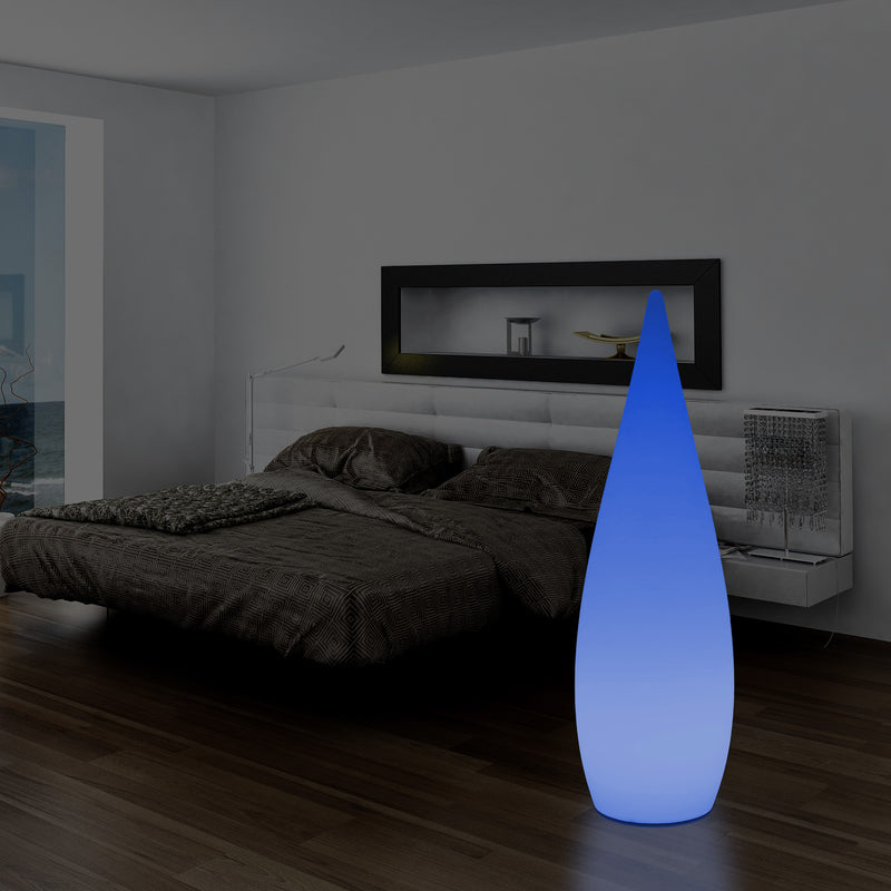 150cm Large Designer LED Floor Lamp, 1.5m Wireless Colour Changing Water Drop Light